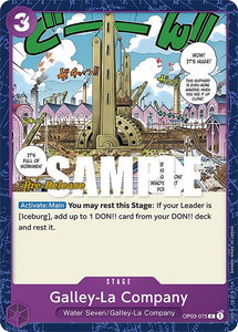 Galley-La Company - Pillars of Strength Pre-Release Cards (OP03 PRE) #OP03-075 - Common One Piece Trading Card