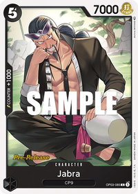 Jabra - Pillars of Strength Pre-Release Cards (OP03 PRE) #OP03-085 - Common One Piece Trading Card