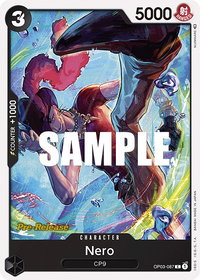 Nero - Pillars of Strength Pre-Release Cards (OP03 PRE) #OP03-087 - Common One Piece Trading Card