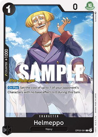 Helmeppo - Pillars of Strength Pre-Release Cards (OP03 PRE) #OP03-091 - Common One Piece Trading Card