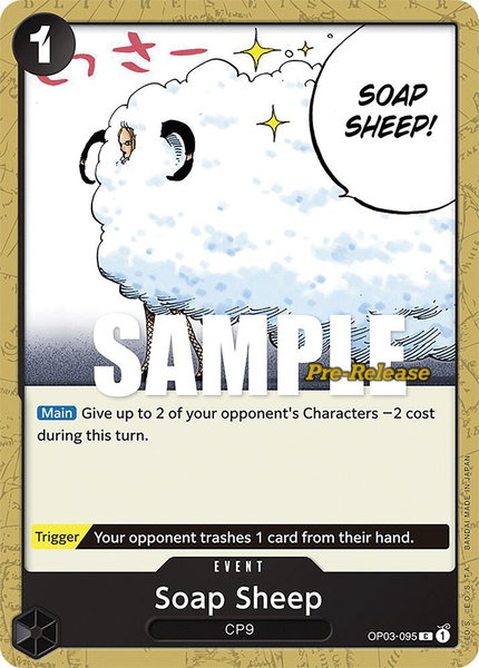Soap Sheep trading card from Pillars of Strength Pre-Release Cards Soap Sheep - Pillars of Strength Pre-Release Cards One Piece trading card