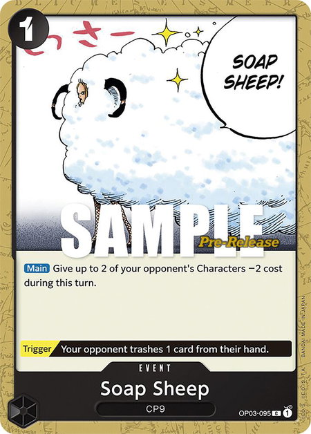 Soap Sheep - Pillars of Strength Pre-Release Cards One Piece trading card