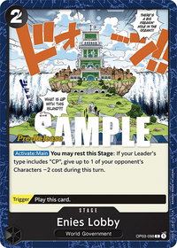 Enies Lobby - Pillars of Strength Pre-Release Cards (OP03 PRE) #OP03-098 - Common One Piece Trading Card