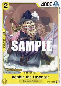 Bobbin the Disposer - Pillars of Strength Pre-Release Cards (OP03 PRE) #OP03-103 - Common One Piece Trading Card
