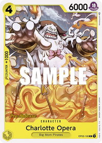 Charlotte Opera - Pillars of Strength Pre-Release Cards (OP03 PRE) #OP03-106 - Common One Piece Trading Card