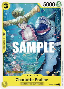 Charlotte Praline - Pillars of Strength Pre-Release Cards (OP03 PRE) #OP03-111 - Common One Piece Trading Card
