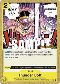 Thunder Bolt - Pillars of Strength Pre-Release Cards (OP03 PRE) #OP03-121 - Common One Piece Trading Card