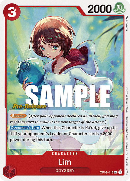 Lim trading card from Pillars of Strength Pre-Release Cards Lim - Pillars of Strength Pre-Release Cards One Piece trading card