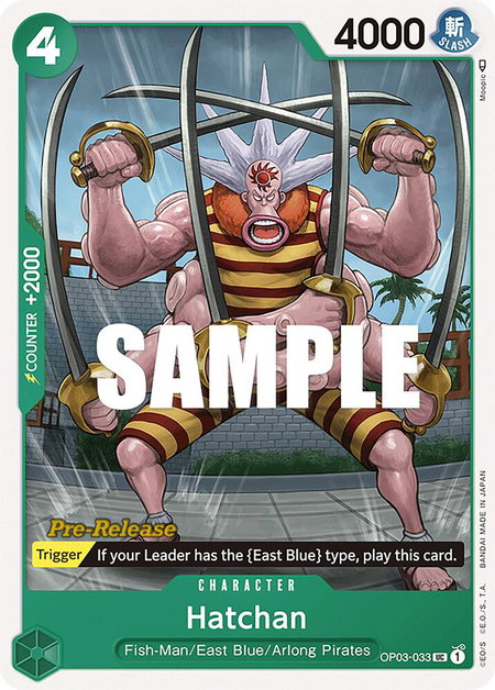 Hatchan - Pillars of Strength Pre-Release Cards One Piece trading card