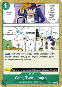 One, Two, Jango - Pillars of Strength Pre-Release Cards (OP03 PRE) #OP03-039 - Uncommon One Piece Trading Card