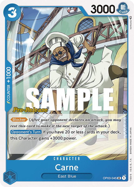 Carne trading card from Pillars of Strength Pre-Release Cards Carne - Pillars of Strength Pre-Release Cards One Piece trading card