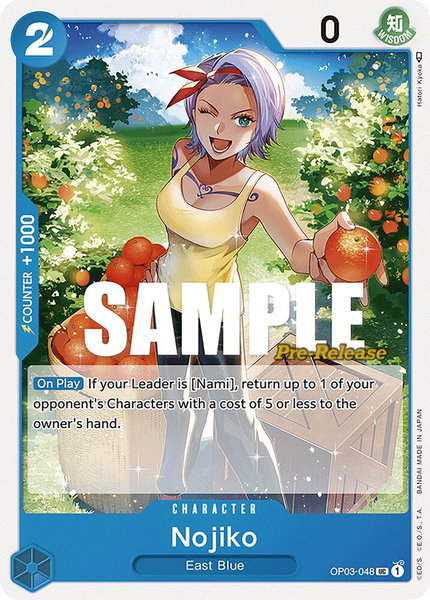 Nojiko trading card from Pillars of Strength Pre-Release Cards Nojiko - Pillars of Strength Pre-Release Cards One Piece trading card