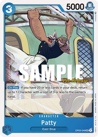 Patty - Pillars of Strength Pre-Release Cards (OP03 PRE) #OP03-049 - Uncommon One Piece Trading Card