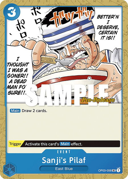 Sanji's Pilaf - Pillars of Strength Pre-Release Cards One Piece trading card