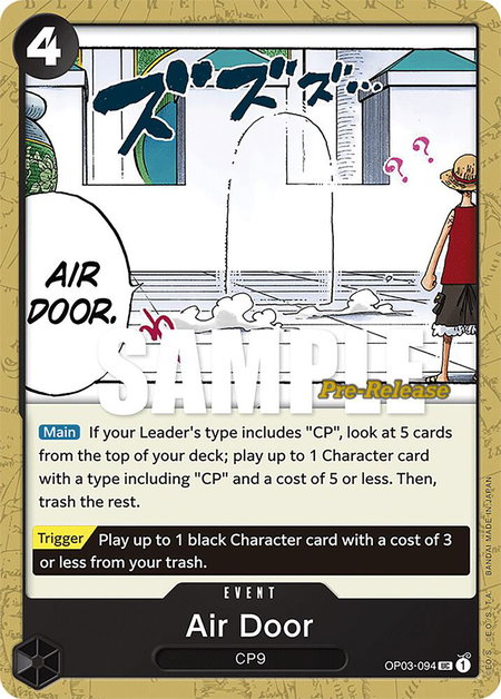 Air Door - Pillars of Strength Pre-Release Cards One Piece trading card