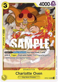 Charlotte Oven - Pillars of Strength Pre-Release Cards (OP03 PRE) #OP03-105 - Uncommon One Piece Trading Card