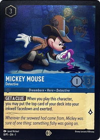 Mickey Mouse - Detective - Disney Lorcana Promo Cards (DLPC) #8 - Promo Disney Lorcana Trading Card
