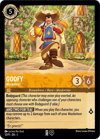 Goofy - Musketeer - Disney Lorcana Promo Cards Disney Lorcana trading card