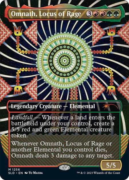 Omnath, Locus of Rage - Secret Lair Drop Series Magic: The Gathering trading card