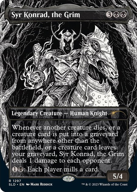 Syr Konrad, the Grim - Secret Lair Drop Series Magic: The Gathering trading card