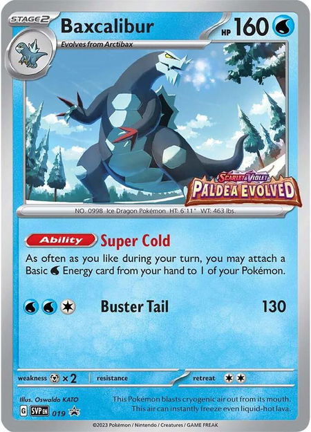 Baxcalibur - 019 (Prerelease) - SV: Scarlet & Violet Promo Cards Pokémon trading card