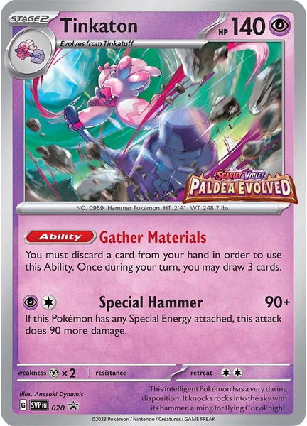 Tinkaton - 020 (Prerelease) - SV: Scarlet & Violet Promo Cards Pokémon trading card