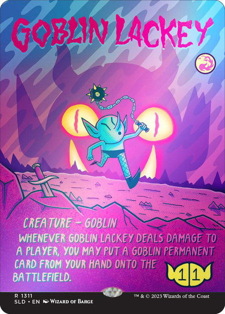 Goblin Lackey (1311) (Rainbow Foil) - Secret Lair Drop Series Magic: The Gathering trading card