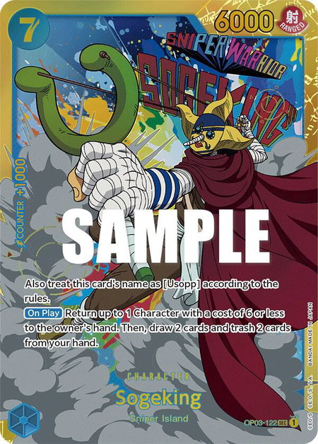 Sogeking trading card from Pillars of Strength Sogeking - Pillars of Strength One Piece trading card
