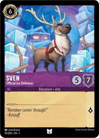Sven - Official Ice Deliverer - The First Chapter (1) #55/204 - Uncommon Disney Lorcana Trading Card