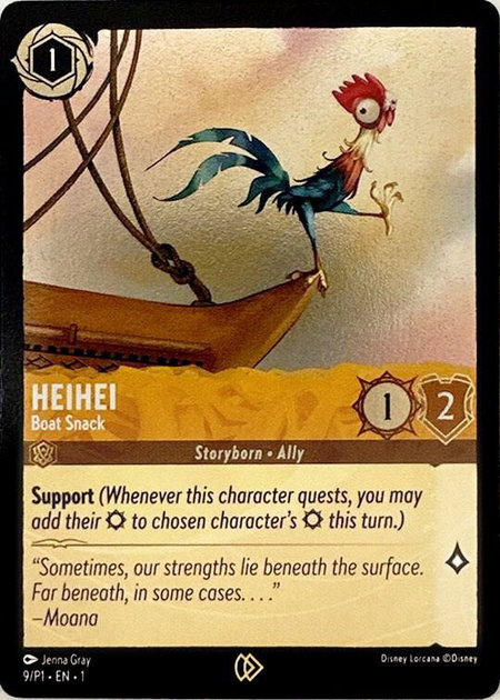 Heihei - Boat Snack - Disney Lorcana Promo Cards Disney Lorcana trading card