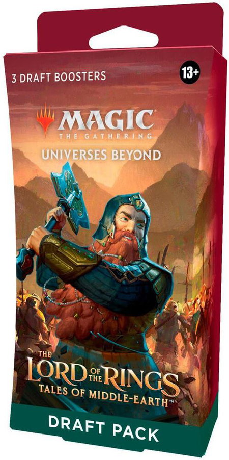 Universes Beyond: The Lord of the Rings: Tales of Middle-earth - Draft Booster Pack (3-Pack) trading card from Universes Beyond: The Lord of the Rings: Tales of Middle-earth Universes Beyond: The Lord of the Rings: Tales of Middle-earth - Draft Booster Pack (3-Pack) - Universes Beyond: The Lord of the Rings: Tales of Middle-earth Magic: The Gathering trading card