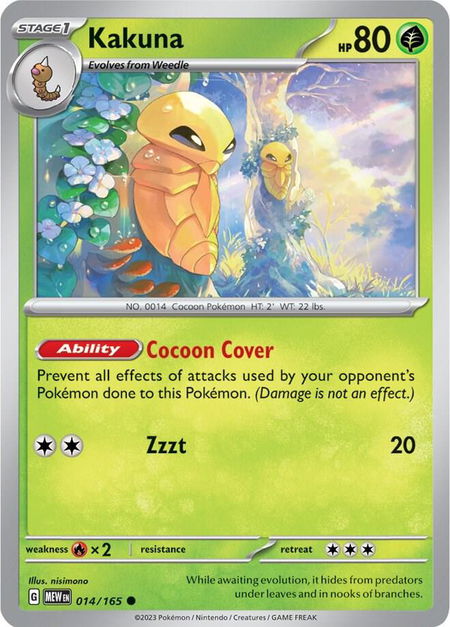 Kakuna - SV: Scarlet & Violet 151 Pokémon trading card