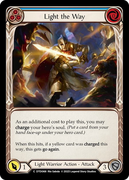 Light the Way (Blue) - Dusk till Dawn Flesh and Blood trading card