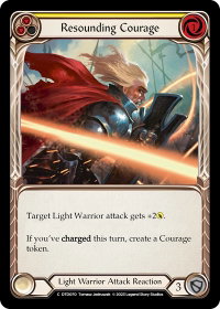 Resounding Courage (Yellow) - Dusk till Dawn (DTD) #DTD070 - Common Flesh and Blood Trading Card