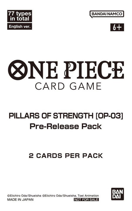 Pillars of Strength - Pre-Release Pack trading card from Pillars of Strength Pre-Release Cards Pillars of Strength - Pre-Release Pack - Pillars of Strength Pre-Release Cards One Piece trading card