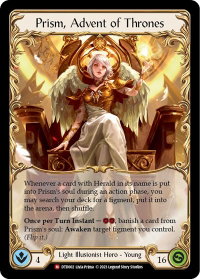 Prism, Advent of Thrones - Dusk till Dawn (DTD) #DTD002 - Majestic Flesh and Blood Trading Card