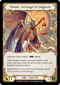 Figment of Judgment // Themis, Archangel of Judgment - Dusk till Dawn (DTD) #DTD006 - Majestic Flesh and Blood Trading Card