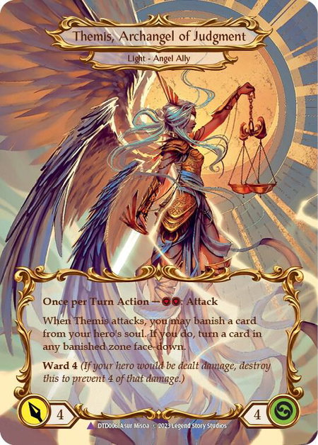 Figment of Judgment // Themis, Archangel of Judgment (Marvel) trading card from Dusk till Dawn Figment of Judgment // Themis, Archangel of Judgment (Marvel) - Dusk till Dawn Flesh and Blood trading card
