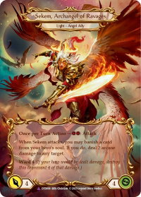 Figment of Ravages // Sekem, Archangel of Ravages (Marvel) - Dusk till Dawn (DTD) #DTD008 - Marvel Flesh and Blood Trading Card