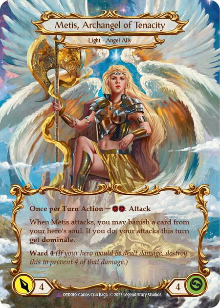 Figment of Tenacity // Metis, Archangel of Tenacity (Marvel) trading card from Dusk till Dawn Figment of Tenacity // Metis, Archangel of Tenacity (Marvel) - Dusk till Dawn Flesh and Blood trading card