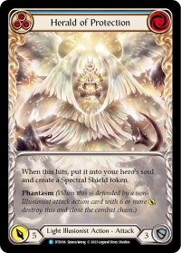 Herald of Protection (Blue) - Dusk till Dawn (DTD) #DTD016 - Rare Flesh and Blood Trading Card