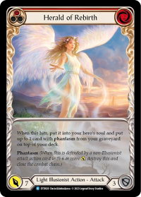 Herald of Rebirth (Red) - Dusk till Dawn (DTD) #DTD020 - Rare Flesh and Blood Trading Card