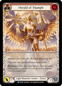 Herald of Triumph (Red) - Dusk till Dawn (DTD) #DTD026 - Rare Flesh and Blood Trading Card