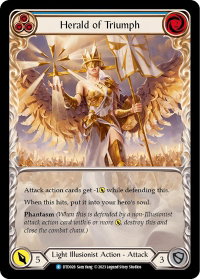 Herald of Triumph (Blue) - Dusk till Dawn (DTD) #DTD028 - Rare Flesh and Blood Trading Card