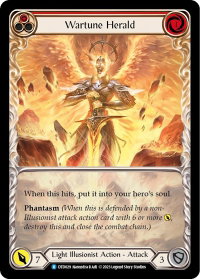 Wartune Herald (Red) - Dusk till Dawn (DTD) #DTD029 - Rare Flesh and Blood Trading Card