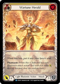 Wartune Herald (Yellow) - Dusk till Dawn (DTD) #DTD030 - Rare Flesh and Blood Trading Card
