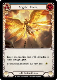 Angelic Descent (Blue) - Dusk till Dawn (DTD) #DTD034 - Common Flesh and Blood Trading Card
