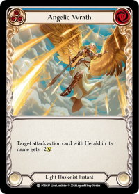 Angelic Wrath (Blue) - Dusk till Dawn (DTD) #DTD037 - Common Flesh and Blood Trading Card
