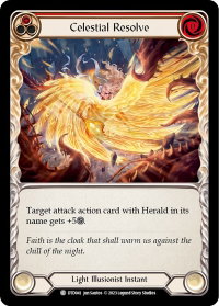 Celestial Resolve (Red) - Dusk till Dawn (DTD) #DTD041 - Common Flesh and Blood Trading Card