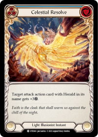 Celestial Resolve (Blue) - Dusk till Dawn (DTD) #DTD043 - Common Flesh and Blood Trading Card